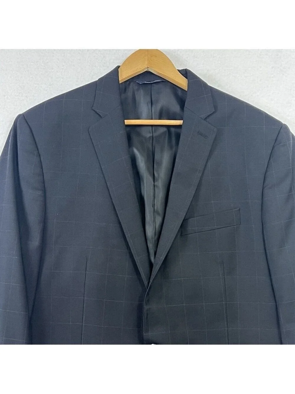 Ralph Lauren Mens Suit Jacket Sport Blazer Black Wool 44L Dillards Exclusive
